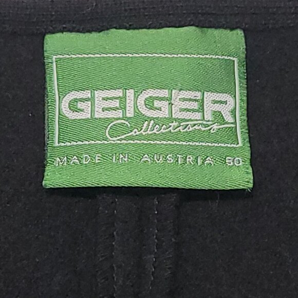 GEIGER New Wool Black Button Up Vest Jacket Made in Austria - Picture 6 of 10